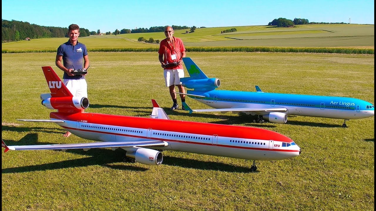 2 HUGE RC MD-11 passenger scale model turbine jet airliner – Canvids