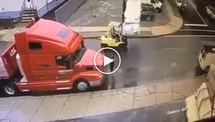 man loses half his body in forklift accident